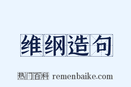 维纲造句是什么意思的图片